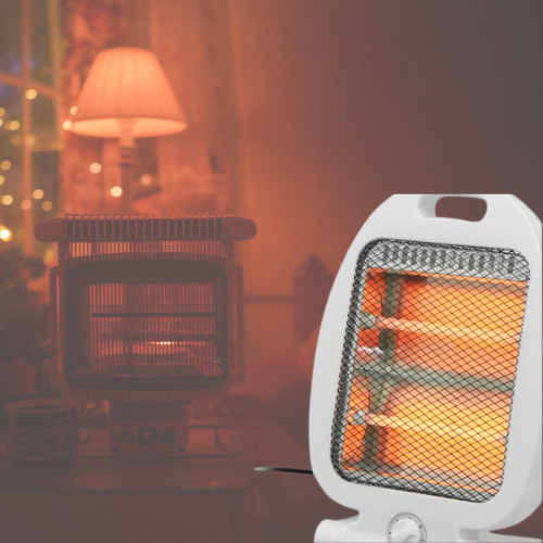 Electric Quartz stove Mini with 2 tubes-800W-2 power levels: 800W. Anti-tip, thermal protection